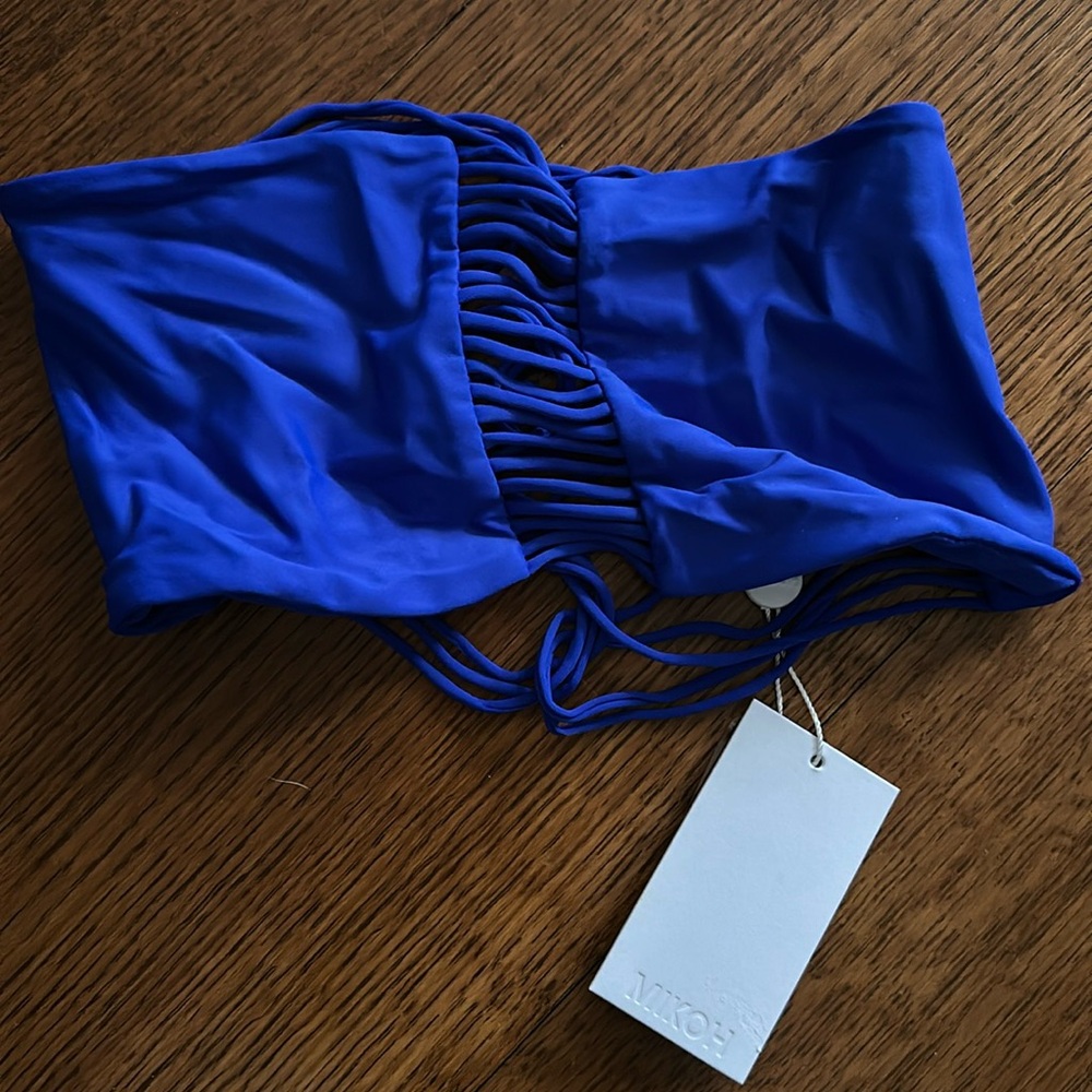 Mikoh bright blue medium bikini